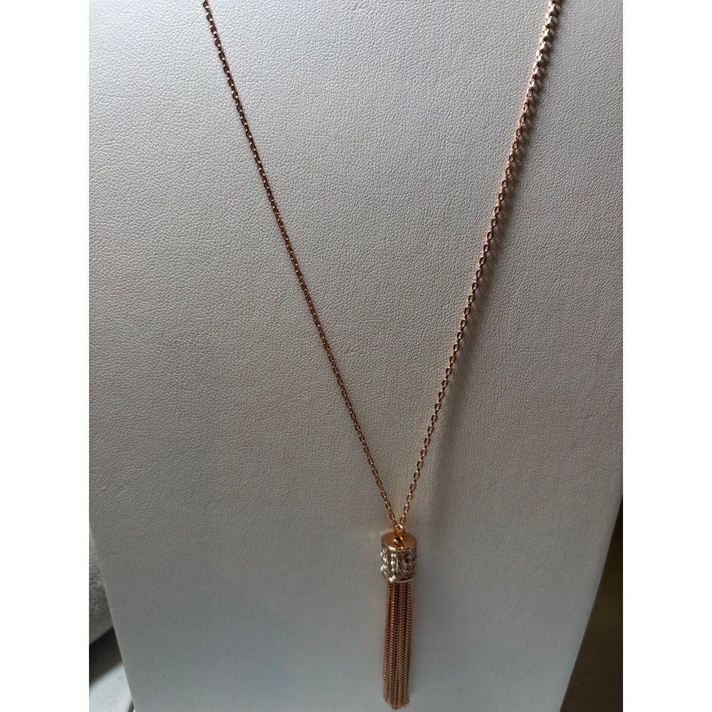 #10. Tassel Crystal Necklace